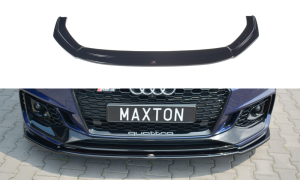 Splitter przedni V2 Audi RS4 B9 (czarny połysk)