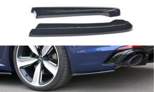 Splittery tylne boczne Audi RS4 B9 Avant (czarny mat)