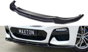 Splitter przedni V1 BMW X3 G01 M-Pack (czarny połysk)
