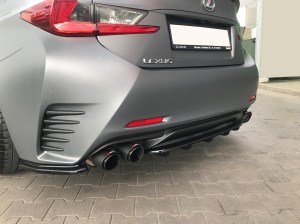 Splitter tylny srodkowy (z dyfuzorem) Lexus RC (carbon look)