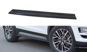 Dokładki progów Hyundai Tucson MK3 Polift (czarny mat)