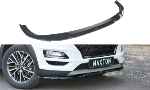 Przedni splitter V2 Hyundai Tucson MK3 Polift (carbon look)