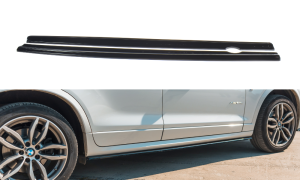 Dokładki progów BMW X3 F25 M-Pack Polift (czarny połysk)