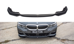 Splitter przedni V2 BMW 3 G20 M-Pack (czarny połysk)