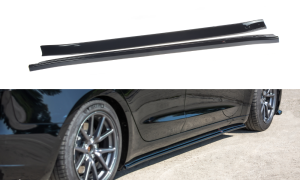Dokładki progów Tesla Model 3 (czarny połysk)
