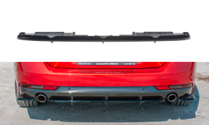 Splitter tylny srodkowy (z dyfuzorem)  Peugeot 508 SW MK2 (czarny połysk)