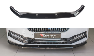 Splitter przedni V2 Skoda Superb MK3 Facelift (czarny połysk)
