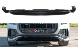 Splitter przedni  Audi Q8 S-Line (czarny połysk)