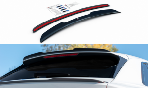 Przedłużenie spojlera V1 Audi Q8 S-Line (carbon look)