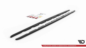 Dokładki progów V2 BMW 1 F40 M-Pack (czarny połysk)