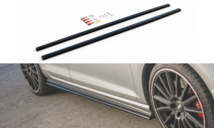 Dokładki progów V2 Volkswagen Golf MK7 GTI (wąskie) (czarny mat)