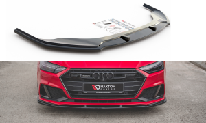 Splitter przedni V2 Audi A7 C8 S-Line (carbon look)