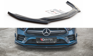 Splitter przedni V2 Mercedes A35 AMG W177 (czarny połysk)