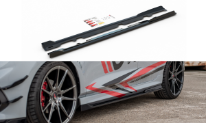 Dokładki progów V3 Ford Fiesta MK8 ST / ST-Line (carbon look)