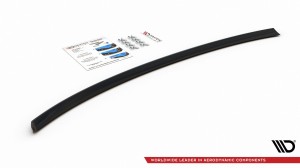 Splitter tylny środkowy Audi A4 B8 Avant (czarny połysk)