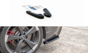 Splittery tylne boczne V2 Audi RS3 8V Sportback (czarny mat)