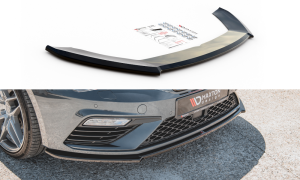 Splitter przedni V4 Seat Leon Cupra / FR MK3 FL (czarny mat)
