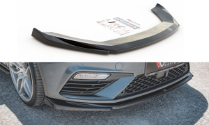 Splitter przedni V5 Seat Leon Cupra / FR MK3 FL (carbon look)