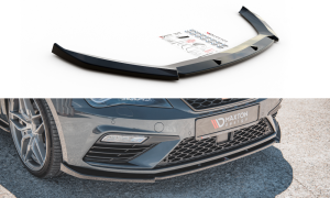 Splitter przedni V6 Seat Leon Cupra / FR MK3 FL (carbon look)