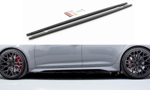 Dokładki progów V2 Audi RS6 C8 (czarny mat)