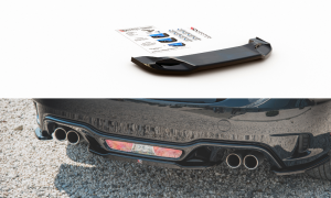 Splitter tylny środkowy Fiat 124 Spider Abarth (czarny połysk)