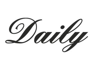Naklejka "Daily" 15 cm (czarna)