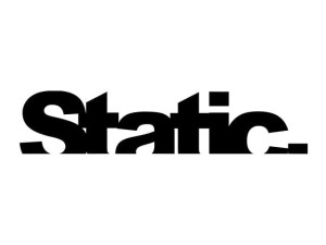 Naklejka "Static" 15 cm (czarna)