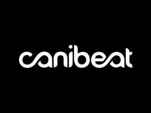 Naklejka "Canibeat" 45 cm (biała)