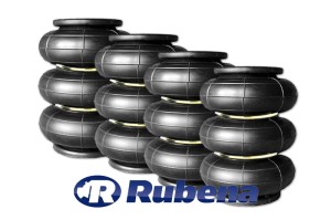 Poduszki 3-bałwankowe RUBENA 130 mm (z pierścieniami) 4 szt.