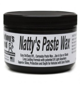 Wosk z carnaubą do ciemnych lakierów Poorboy's World Natty's Paste Wax Black 227g