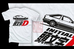 Koszulka t-shirt "Initial D - Toyota Japan" (rozm. S - XXL)