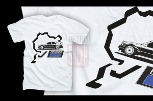 Koszulka t-shirt "MERCEDES-BENZ W201 190 EVOLUTION" (biała) (rozm. S - XXL)