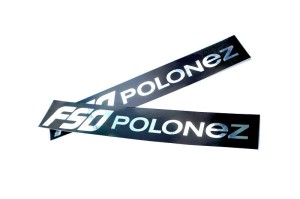 Naklejka "FSO POLONEZ" (czarna)