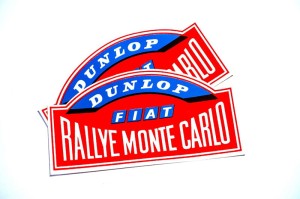 Naklejka "Rallye Monte Carlo - Fiat / Dunlop"