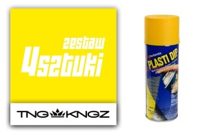 Zestaw PlastiDip do pomalowania 4 felg 17-19" - kolor żółty