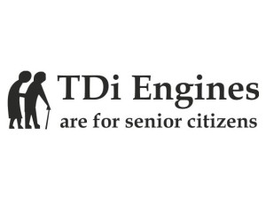 Naklejka "TDI Engines" 20 cm (czarna)