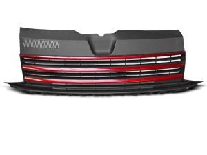 Grill BLACK RED VW T6 15-19