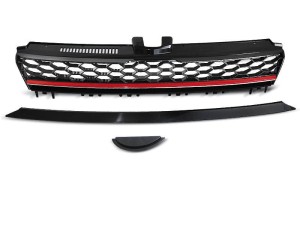 Grill BLACK RED VW GOLF 7 13-17