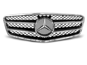Grill BLACK CHROME MERCEDES W212 09-13