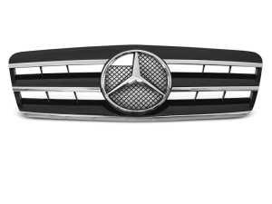 Grill BLACK CHROME MERCEDES CLK W208 96-02