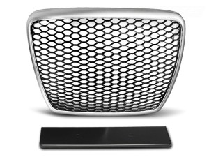Grill SILVER AUDI A6 C6 09-11