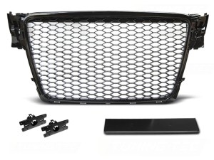 Grill GLOSSY BLACK AUDI A4 B8 08-11
