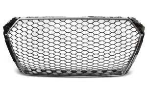 Grill MATT GRAY SILVER AUDI A4 B9 15-19