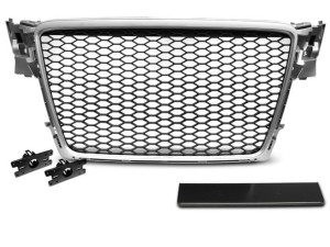 Grill SILVER AUDI A4 B8 08-11