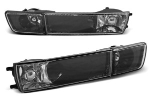 Kierunkowskazy przednie z halogenami BLACK VW GOLF 3 / VENTO