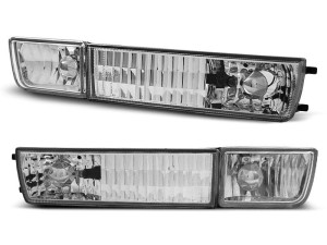 Kierunkowskazy przednie z halogenami CHROME VW GOLF 3 / VENTO