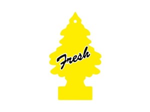 Naklejka "Fresh" 10 cm (żółta)
