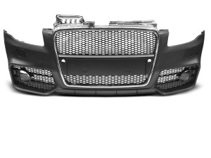 Zderzak przedni CHROME BLACK PDC AUDI A4 04-08