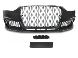 Zderzak przedni CHROME BLACK PDC AUDI  A4 B8 12-15
