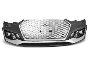 Zderzak przedni SILVER BLACK PDC AUDI A4 B9 08.15-19